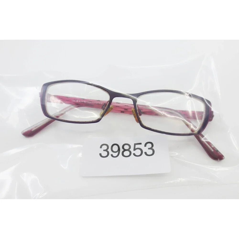 Kliik Denmark K-474 201 Purple Pink Lattice Rectangular Eyeglass Frames